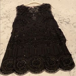 Lila Rose lined black tunic dress